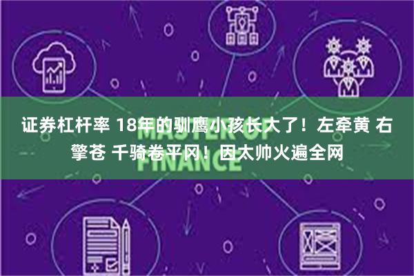 证券杠杆率 18年的驯鹰小孩长大了！左牵黄 右擎苍 千骑卷平冈！因太帅火遍全网