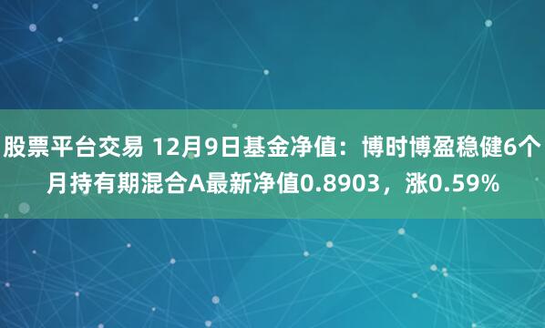 股票平台交易 12月9日基金净值：博时博盈稳健6个月持有期混合A最新净值0.8903，涨0.59%