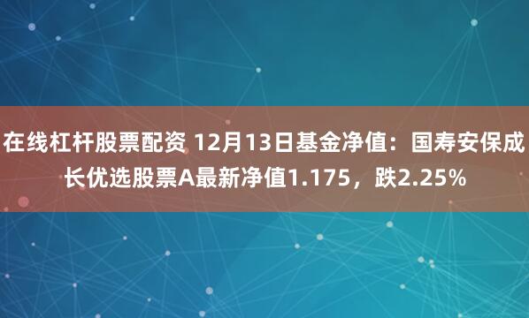 在线杠杆股票配资 12月13日基金净值：国寿安保成长优选股票A最新净值1.175，跌2.25%