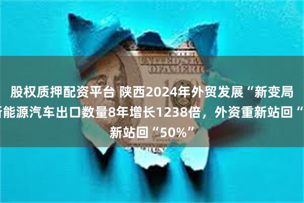 股权质押配资平台 陕西2024年外贸发展“新变局”：新能源汽车出口数量8年增长1238倍，外资重新站回“50%”