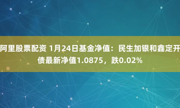 阿里股票配资 1月24日基金净值：民生加银和鑫定开债最新净值1.0875，跌0.02%